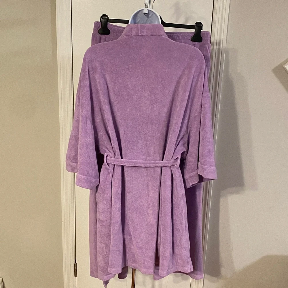 Monrow Robe & Lounge Pants Set